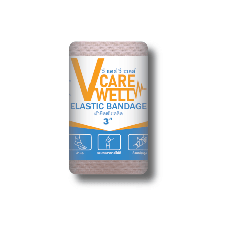 ผ้ายืดพันเคล็ด V CARE V WELL ขนาด 3 นิ้ว_0